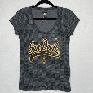 Adidas ASU Sun Devils Black Polka Dot Size Large t-Shirt Womens